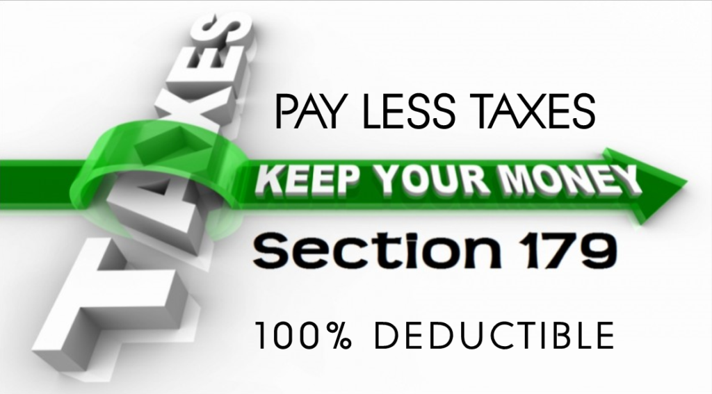 Check out IRS Section 179 for Bonus Depreciation!