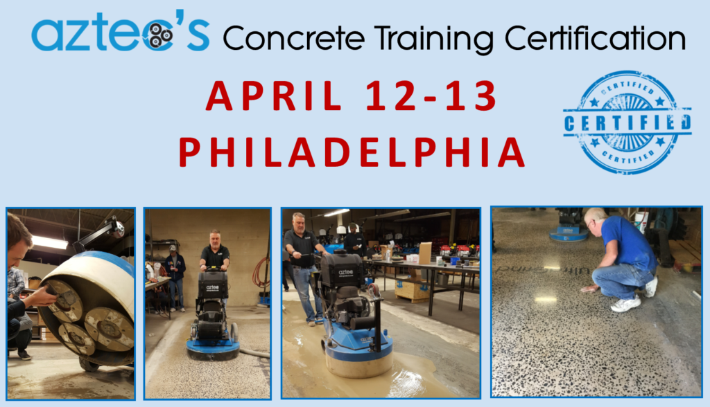 Hands-on concrete and terrazzo training certification to contractors, distributors, product reps, and anyone who wants to learn more about the lucrative possibilities for concrete floors.