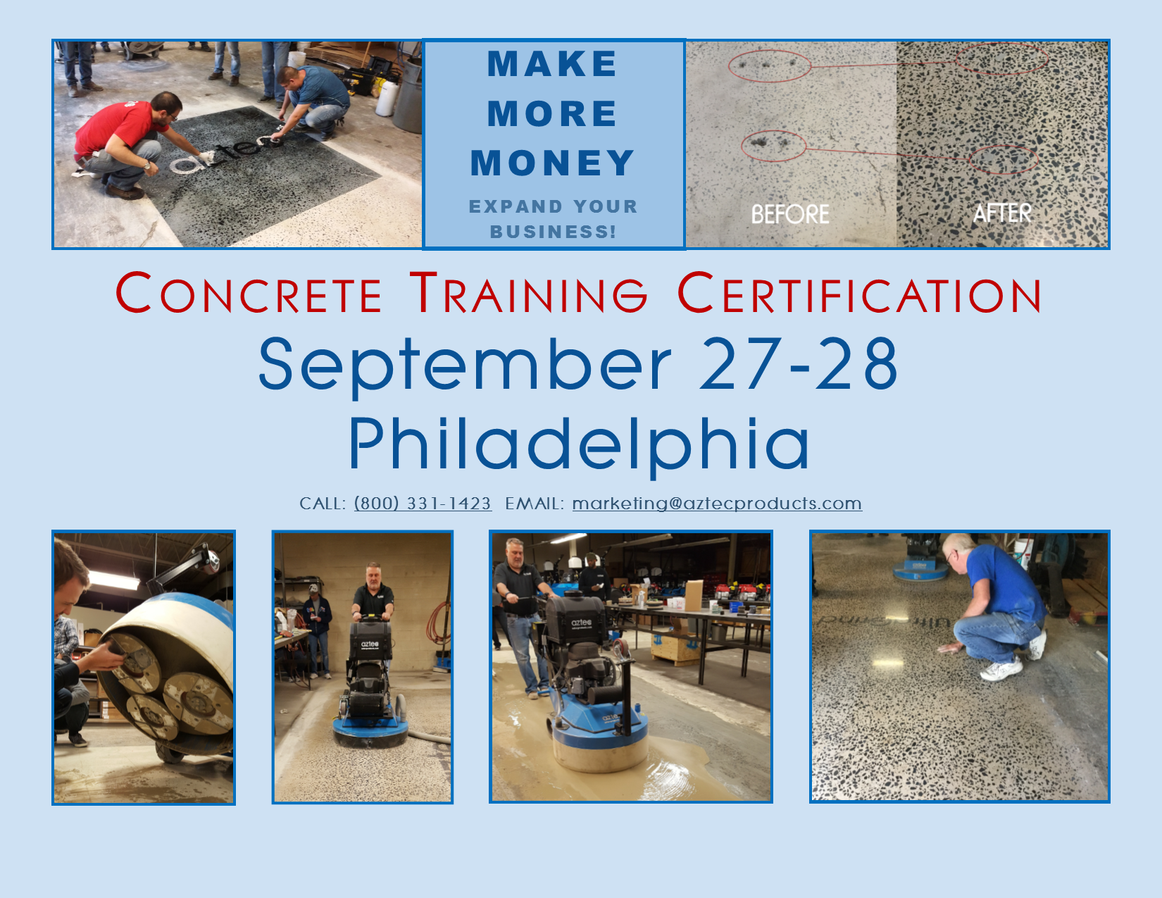 Concrete Training September 2019 Aztec Products