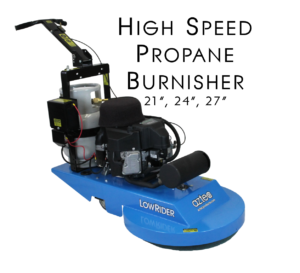 Lowrider, burnisher, buffer, Aztec, Aztec products, propane, low emission, spray mist, dust control, steel body, green cleaning, jansan, jan san, floor machine, floor cleaning machine, propane machine, VCT, concrete, terrazzo, concrete restoration, daily maintenance, weekly maintenance, propane floor burnisher, floor burnisher, floor buffing machine, concrete floor, worksmart, stripping system, sanitation, janitorial, made in US, purepowerLPG, concrete polishing, decorative concrete, polished concrete