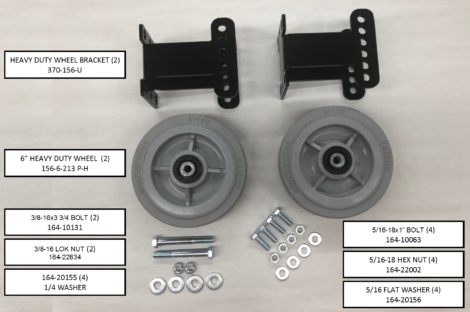 LowRider burnisher wheel bracket parts