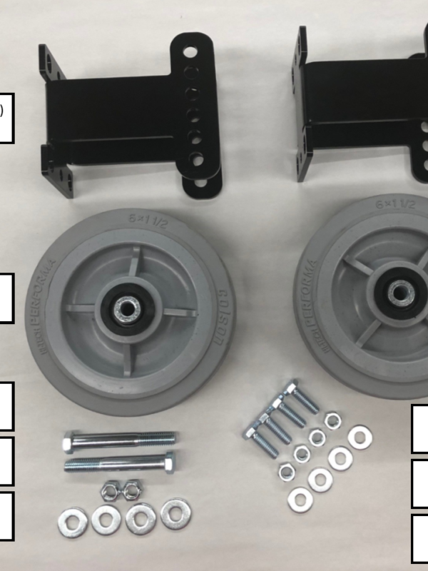 LowRider burnisher wheel bracket parts