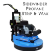 Sidewinder, propane, Aztec, Aztec products, high speed floor machine, floor stripping, low emission, floor scrubber, floor scrubbing, floor strip, floor scrubber, floor maintenance, green cleaning, jansan, jan san, hard floor, floor cleaning machine, stripping machine, strip machine, VCT floor, strip and wax, terrazzo, worksmart, stripping system, sanitation, janitorial, made in US, purepowerLPG, Kawasaki, engine, low emissions, deep scrub, fast strip, cordless stripping, transport wheel