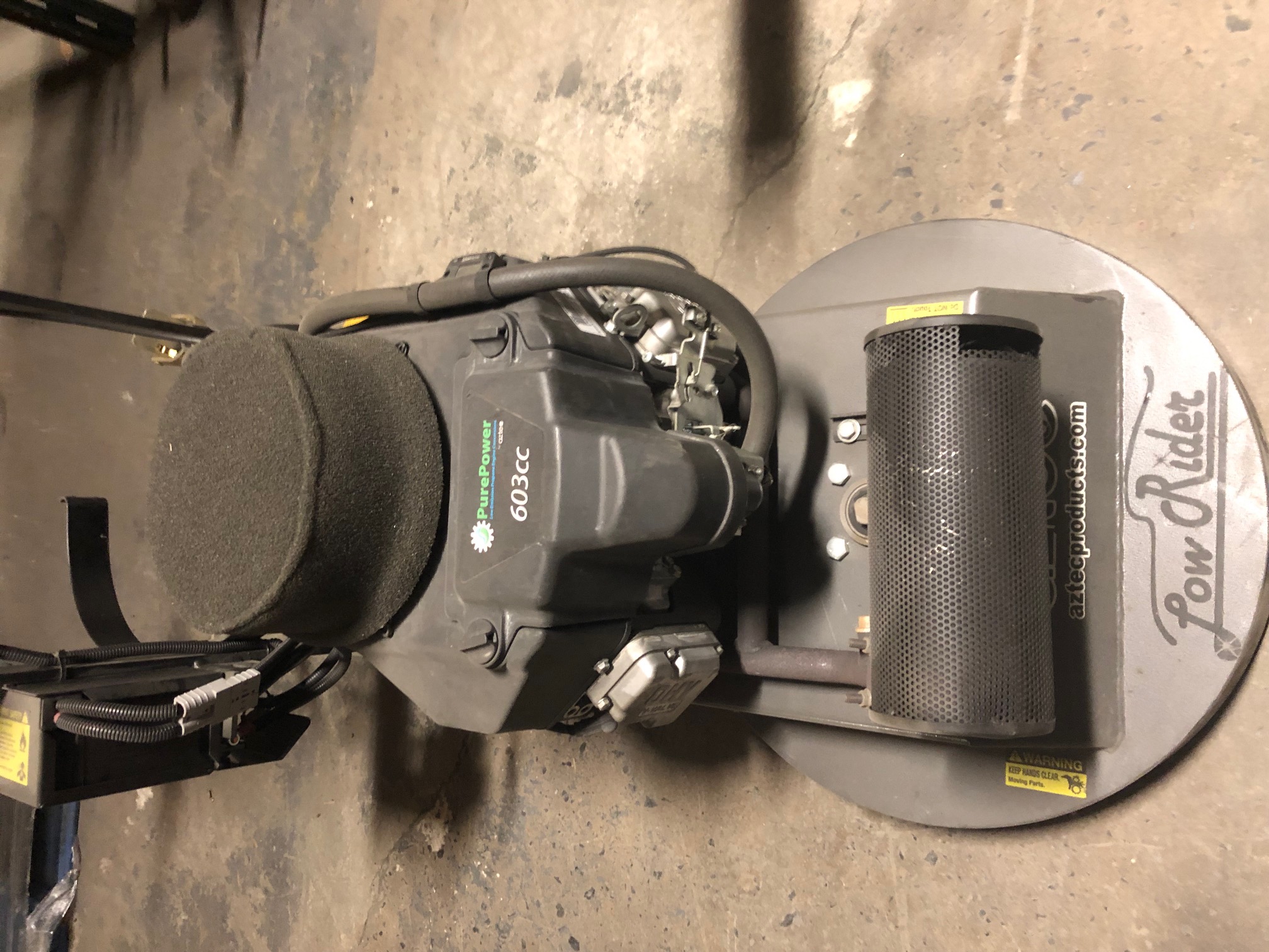 Used Aztec 21" LOWRIDER Propane Buffer Burnisher For Sale Aztec Products